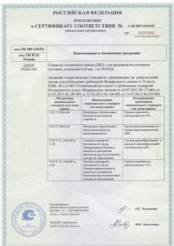 2015.06.25 Вязники - Pongs. Приложение к сертификату соответствия