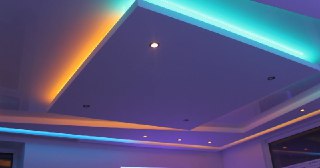 Натяжной потолок с подсветкой Вязники, цена от 2085 руб.
